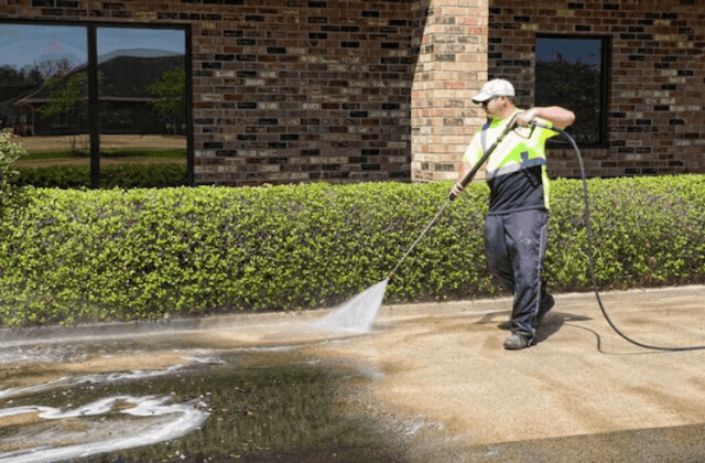 commercial concrete cleaning in cedar park